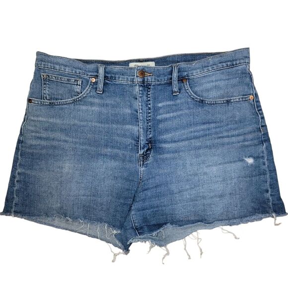 Madewell High-Rise denim jean shorts size 32